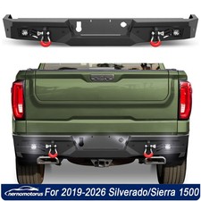 For 2019-2026 Chevy Silverado /Sierra 1500 Rear Bumper With LED Lights & D-Rings picture
