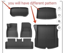 wennebird all weather floor mats 2024-2025 tesla model 3 6 pc picture