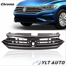 For 2019 2020 2021 Volkswagen VW Jetta Front Bumper Upper Grille w/Chrome Trim picture