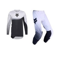 BNWT'S, 2026 Fox Racing Flexair Fracture Mens MX Offroad Gear Set White/Black picture