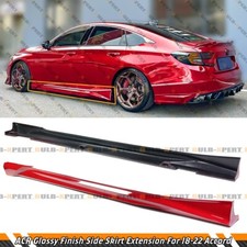 ACR San Marino Red Direct Add On Side Skirt Extensions For 2018-22 Honda Accord picture