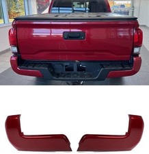 Set Barcelona Red Rear Bumper End Cap for 2016-2023 Toyota Tacoma | ABS Plastic picture
