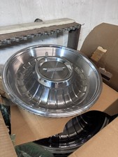 Rare Set Of 4 Genuine 1962 Cadillac Hubcaps / Wheel Covers, Color Delete Crests picture