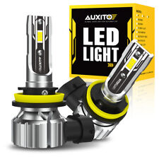 2X AUXITO H11 LED Headlight Kit Bulbs High Low Beam Super White 40000LM E2 EOA picture