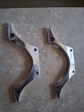 BIG DOG SOFT TAIL CHOPPER ORG.BILLET ALUMINUM FRONT FENDER BRACKETS.. POLISHED picture