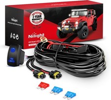 Nilight 16AWG 12V 5Pin Rocker Switch Wiring Harness Relay Fuse Kit Fog Lights picture