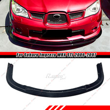 S204 Gloss Black Front Bumper Spoiler Lip For 2006-2007 Subaru Impreza WRX STi picture