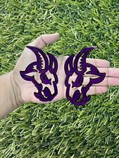 Angry Goat Badge Emblem Purple On Black New Custom picture