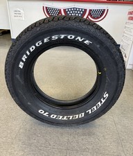 Vintage Bridgestone Steel Belted 70 Tire P185/70r15 picture