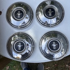 VINTAGE 1968-70 FORD 429 MUSTANG GT DOG DISH POVERTY HUBCAPS WHEEL COVERS picture