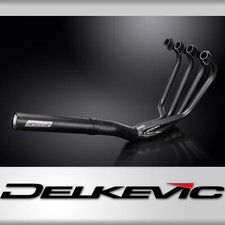 Suzuki GS1000E 1978-80 Full Exhaust 4-1 Stainless Ceramic Black Straight Muffler picture