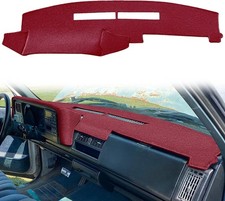 Dash Cover Mat for Chevy Chevrolet Silverado/GMC 88-94, 88-94 Maroon picture