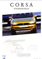 1997 1998 Opel Corsa German Sales Brochure Prospekt picture