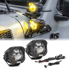 OMU Genesis Series Yellow High Low Beam A-Pillar Spotlight for Trucks ATV picture