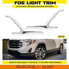 2-20PCS Silver Bumper Fog Light Cover Bezel Left Right for 2018-2021 GMC Terrain picture