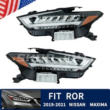 Optional For 2019 2020 2021 Nissan Maxima LED Headlight Driver/Passenger Chrome picture