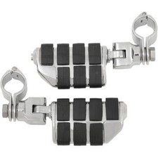 Kuryakyn 7992 Chrome Dually ISO Foot Pegs w/ 1-1/4