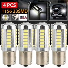 4x 1156 BA15S 33SMD LED Interior Light Bulb Tail Brake Reverse Turn Signal White picture