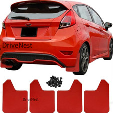4x Mud Flaps Splash Guards Mudguards Fender Mudflaps Red For SUBARU IMPREZA wrc picture