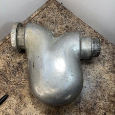 Vintage marine exhaust riser snail Nicson Glenwood Edelbrock, Harmon No Markings picture
