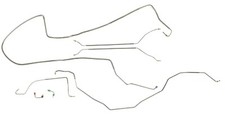 Full Brake Line Kit Fits 65-68 FSC Car Galfan Coated Steel w/ Power 4 Wheel Disc picture