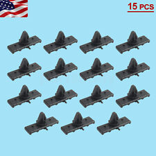 15pcs for Ford Mustang Rocker Panel Ground Effects Moulding Clips Rivets Black picture