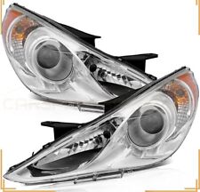 Pair LED Headlights Assembly For 2011-2014 Hyundai Sonata 2.4L 2.0L l4 Projector picture