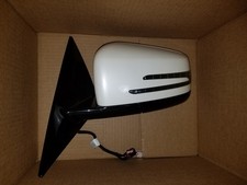 2010-2016 MERCEDES BENZ E350 E550 COUPE DRIVER LEFT WHITE POWER DOOR MIRROR picture