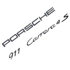 Genuine Porsche 911 Carrera 4S Emblem Set 2012.5-up 911 Gloss Black picture