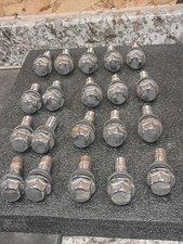 2003-25 VOLVO S60 S80 V70 XC60 XC70 XC90 5 CHROME WHEEL LUG BOLTS 31423735 picture