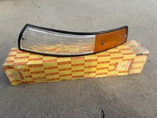 NOS 1973-Only Porsche 911 Bosch Italian Turn Signal Drivers Lens  w/ Black Trim picture