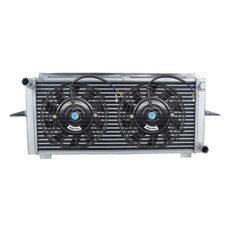Aluminum Radiator+Fan for 1982-1997 Ford Escort/Sierra RS500/RS Cosworth 2.0L MT picture