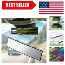 11.81'' Universal Chrome Rear View Mirror with Enhanced Visibility picture