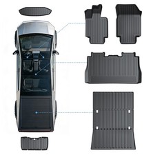 COMAUTO Cargo Liner for Tesla Cybertruck 2023-2027 All Weather TPE mats 6PCS picture