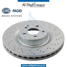 HELLA Mercedes-Benz S-Class W221 Brake Disc Vented Front Axle A2214211112 picture