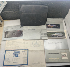 1991 Mercedes Benz 300 D 2.5 Turbo owners manual with leather case picture