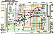 11 x 17 COLOR Wiring Diagram Chevrolet Camaro 1969  picture