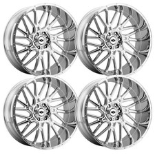 (Set-4) Vision 404 Brawl 20x12 8x180 -51mm Chrome Wheels Rims 20 Inch picture
