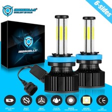 6-Sides H11 H9 LED Headlight Bulbs Low Beam Super Bright 15000W 2800000LM White picture