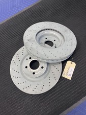2017-2020 Mercedes SLC43 AMG Front Drilled Brake Rotors Pair OEM A1724210600 picture