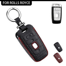 Leather Car Key Case Cover For Rolls-Royce Phantom 2018 Black Badge Edition 2017 picture