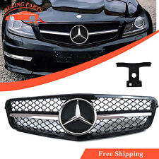 NEW Chrome Front Grille Grill w/ Star For Mercedes Benz W204 C250 C300 2008-2013 picture