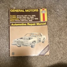 GM Cadillac Eldorado Seville Oldsmobile Toronado Buick Riviera Automotive Manual picture