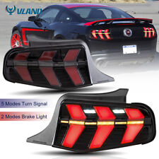 VLAND 7-Modes LED Tail Lights Sequential Amber Signal For 2010-2012 Ford Mustang picture