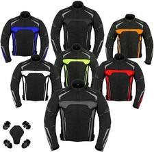 Mens Motorbike Jacket Waterproof CE Armoured For Bikers Coat Cordura Textile picture