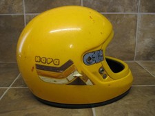 Vintage Nava Helmet - Yellow - Full Face - No Shield - Small - Parts or Display picture