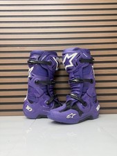 Alpinestars Tech 10 Purple / White - Size 9 Motocross Boots picture