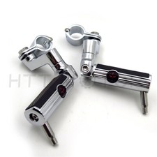 Unique Skull Foot Pegs Chrome For Harley-Davidson Softail Male Peg Mount picture