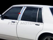 USA MADE 304 Stainless Steel 2PC Pillar Post Trim FOR 1984-1990 Caprice Sedan picture
