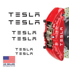 Fits Tesla Model S Y 3 Brake Caliper High Temp Vinyl Decal Sticker 6 PCS picture